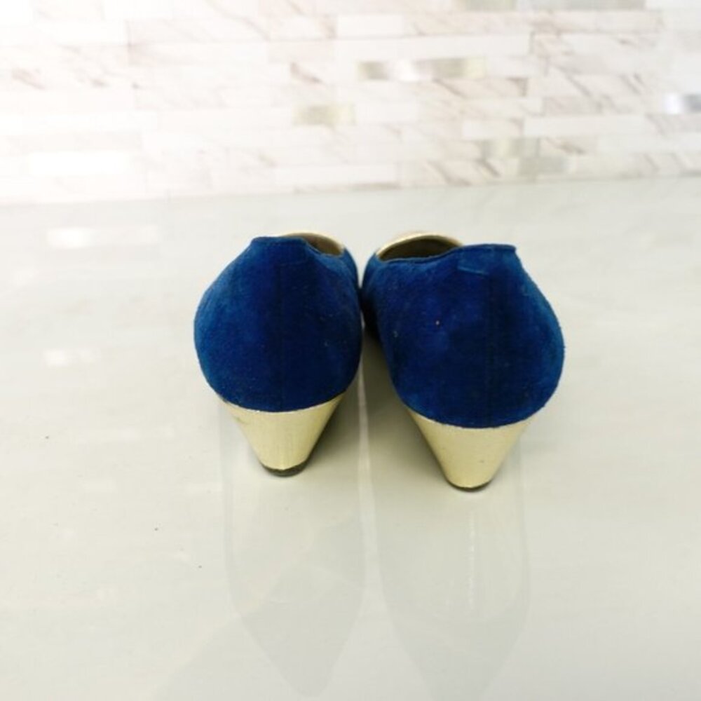90s Christian Dior Shoes Leather 4 Sandals Slip On Wedge Pump Suede Soulier VTG - Picture 9 of 13